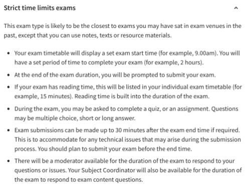 嚴格限時考試