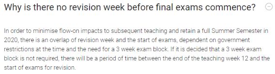 昆士蘭大學final exam通知