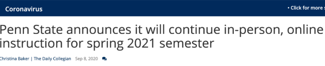 賓州州立大學(xué)官網(wǎng)通知