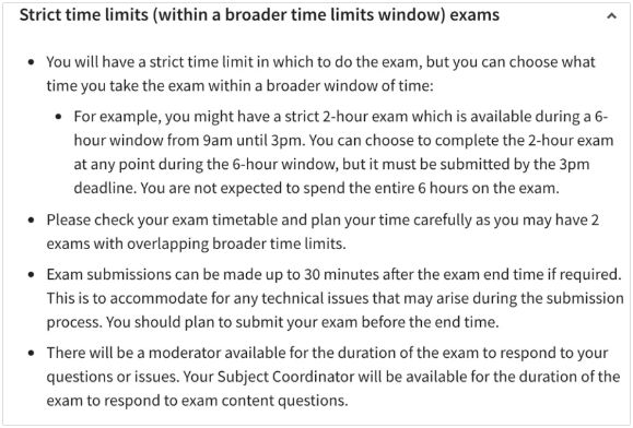 這是有嚴格時限，但開放時間窗口更長的考試。
